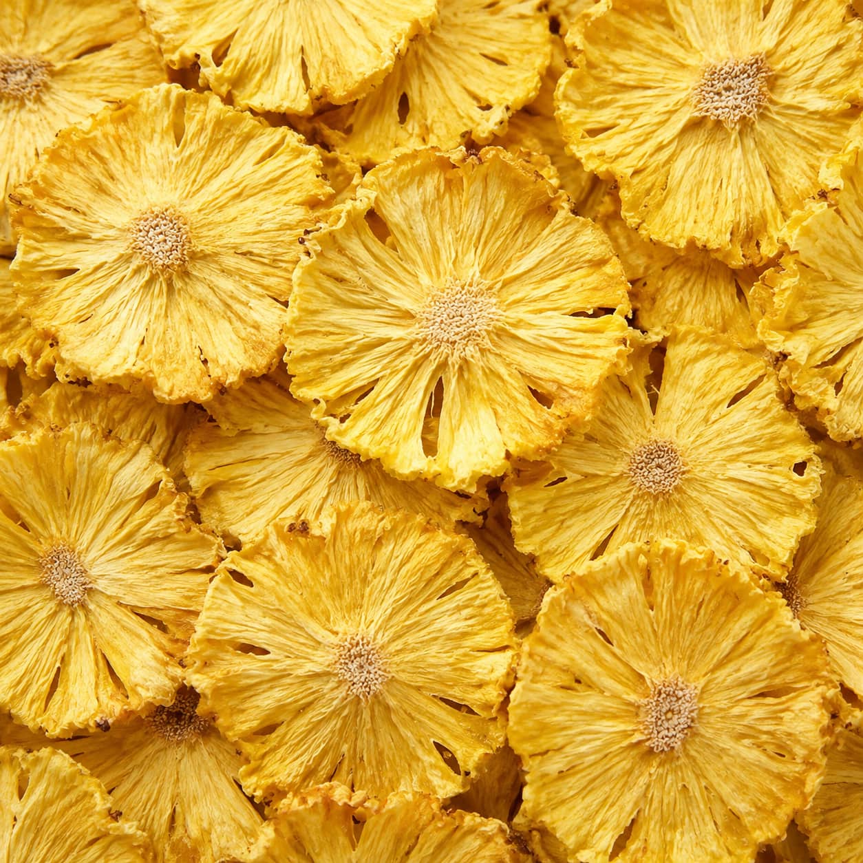Dehydrated pineapple slices